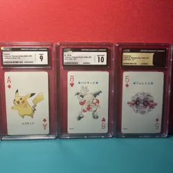 24-CGC/PSA Graded Slab Lot Japanese/English Pokemon TCG/Bandai/Poker/Sticker - Image 4