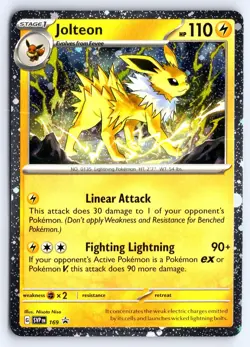Jolteon (Cosmos Holo) 169 Holo Rare Scarlet & Violet Promo Pokemon NM - Image 1