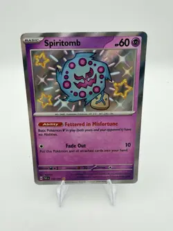 POKEMON SPIRITOMB 158 PALDEAN FATES 091 SHINY RARE LP - Image 1