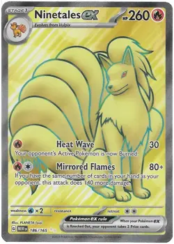 Pokemon TCG | Ninetales ex | SV: 151 | 186/165 | Near Mint - Image 1