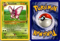 Venomoth 31/130 Rare Base Set 2 Pokemon Moderately Played - Image 1