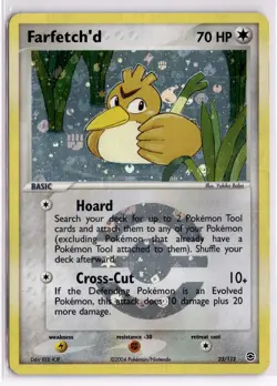 Farfetch'd 23/112 Rare FireRed & LeafGreen Pokemon Reverse Holo Heavily Played - Image 1
