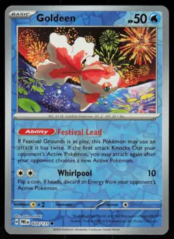 Goldeen 020/131 Common Prismatic Evolutions Pokemon Reverse Holo Near Mint - Image 1