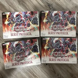 X4-BRAND NEW TGC YU-GI-OH BURST PROTOCOL BOOSTER BOX FACTORY SEALED 1ST EDITION - Image 1