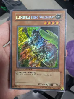 YuGiOh! Elemental Hero Wildheart EHC2-EN003 Secret Rare Played - Image 5