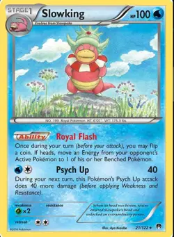 Slowking 21/122 Holo Rare Breakpoint 2016 Pokemon TCG Near Mint - Image 1