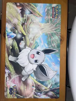 Pokemon Go TCG Radiant Eevee Play mat, collectable, rare, Shiny Pokemon - Image 1