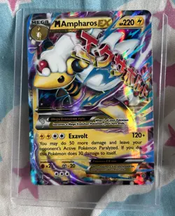 Mega Ampharos EX 28/98 XY - Ancient Origins Pokemon TCG Holo Foil - Image 1