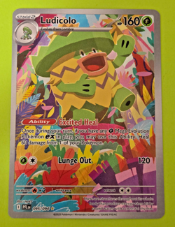 Pokemon TCG Phantasmal Flames Ludicolo 095/094 Illustration Rare Holo Nm+ - Image 1