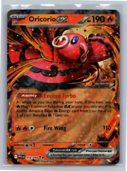 Oricorio ex 018/094 Double Rare Phantasmal Flames Pokemon Near Mint - Image 1