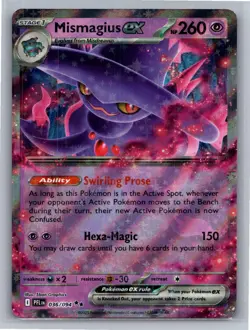 Mismagius ex 036/094 Double Rare Phantasmal Flames Pokemon Near Mint - Image 1