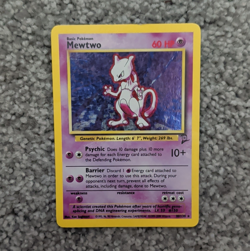 Pokemon TCG Mewtwo 10/102 Base Set Holo Rare Unlimited ENG 1999 60 HP Basic - Image 1