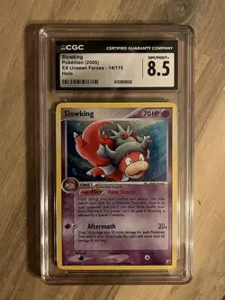 Slowking CGC 8.5 Pokemon 2005 EX Unseen Forces 14/115 Cosmos Holo Low POP 19 - Image 5