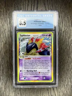 Typhlosion δ CGC 8.5 Blue Label Pokemon 2006 EX Dragon Frontiers 12 Holo POP - Image 3