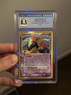 Typhlosion δ CGC 8.5 Blue Label Pokemon 2006 EX Dragon Frontiers 12 Holo POP - Image 4