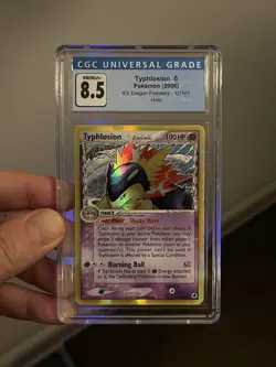 Typhlosion δ CGC 8.5 Blue Label Pokemon 2006 EX Dragon Frontiers 12 Holo POP - Image 5