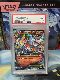 Pokemon M Charizard EX PSA 9 2016 Generations Holo Full Art Ultra Rare 12/83 - Image 1