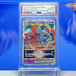 PSA 10 Deoxys VSTAR Black Star Promo SWSH268 Pokemon 2022 Sword & Shield Holo - Image 1