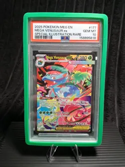 Pokemon Mega Venusaur ex 177/132 Mega Evolution SIR 2025 PSA 10 - Image 1