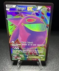 Pokemon TCG Gengar EX Full Art 114/119 XY Phantom Forces Ultra Rare Holo - Image 1