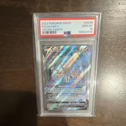Pokemon Zacian V GG48/GG70 Crown Zenith Galarian Gallery Full Art Holo PSA 10 - Image 1