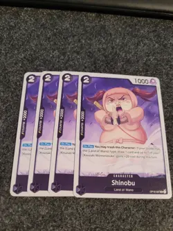 X4 Shinobu OP16-087 The Time of Battle UC One Piece NM - Image 1