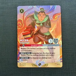 Disney Lorcana Mulan Charging Ahead Non-Foil Promo DLC Challenge 7/C2 EN NM Rare - Image 1