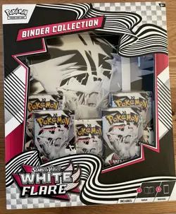 Pokemon TCG Scarlet Violet White Flare Binder Collection Reshiram New Sealed - Image 1