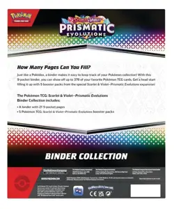 Pokemon TCG Scarlet & Violet Prismatic Evolutions Binder Collection - Image 5