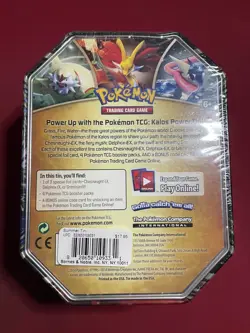 Vintage Pokemon 2014 XY Kalos Powers Tin Greninja EX Factory Sealed - Image 3