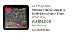 Pokemon Mega Gengar ex Battle Deck English Brand New Sealed Inc Haunter 27 Promo - Image 4