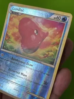 Luvdisc 39/102 Triumphant Reverse Holo Pokemon Card LP - Image 5