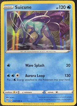 Suicune 037/189 Swsh03: Darkness Ablaze Holo - Pokemon Card - Image 1