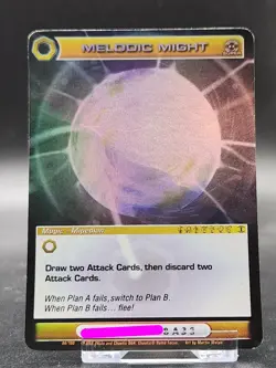 Chaotic Card : Melodic Might ZOTH First Edition Super Rare Mugic Dmg - Image 1