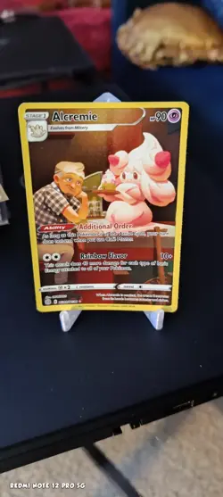 Pokemon Alcremie TCG Full Art Ultra Rare Holo Card TG08/TG30 Brilliant Stars - Image 1