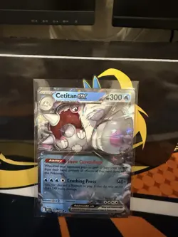 Pokemon TCG Destined Rivals Cetitan EX Card 65/182 Holo - Image 1