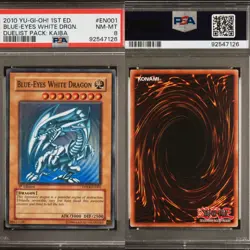 🔥 PSA 8 1ST EDITION BLUE-EYES WHITE DRAGON | DUELIST PACK:KAIBA DPKB-EN001🔥 - Image 1