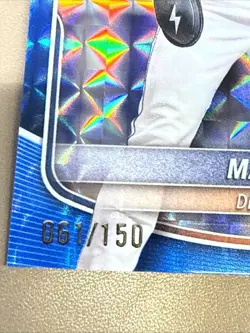 2025 Bowman Chrome Prospects Max Clark #BCP-24 Blue Geometric Refractor /150 - Image 5