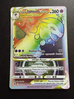 Hisuian Typhlosion VSTAR (Secret Rare) 193/189: Astral Radiance Holo Pokemon NM - Image 1