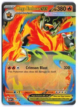 Mega Emboar ex - 035 035 Promo ME: Mega Evolution Promo EN Pokemon NM - Image 1