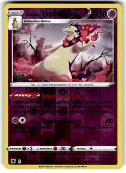 Hisuian Typhlosion- 052/189 Rev Holo -Pokemon SWSH10 Astral Radiance M/NM - New - Image 1