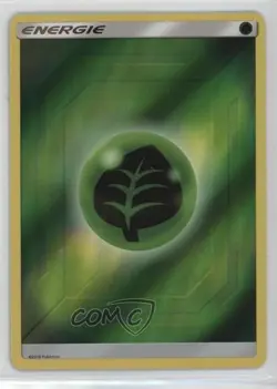 Grass Energy German Reverse Foil Pokemon Sun & Moon Hidden Fates - Image 1