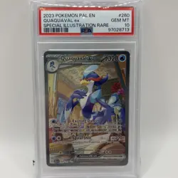 Pokemon SV Paldea Evolved Quaquaval ex Special Illustration Rare 260/193 PSA 10 - Image 1