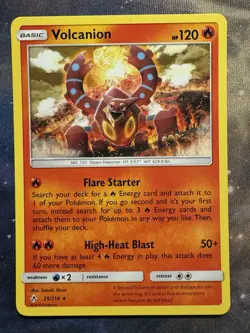 Pokemon TCG Volcanion 025/214 SM-Unbroken Bonds Deck Exclusives Regular Rare - Image 1