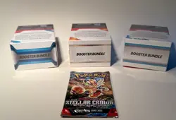 Pokemon SV Booster Bundle LOT of 3 Paradox Rift, Surging Sparks, JT + BONUS pack - Image 3