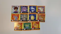 1999 Artbox Pokemon Stickers Series 1 - ( 11 total. Gengar, Psyduck) - Image 1
