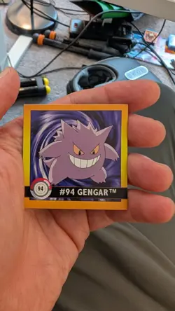 1999 Artbox Pokemon Stickers Series 1 - ( 11 total. Gengar, Psyduck) - Image 2