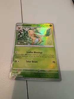Pokemon TCG Leafeon Poke Ball Pattern 005/131 Prismatic Evolutions NM - Image 1