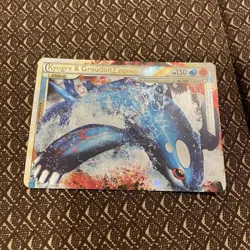 Nintendo Pokemon TCG Kyogre & Groudon LEGEND Holo English 2010 HP 150 - Image 1