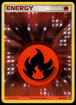 Fire Energy 104/108 EX Power Keepers Holo MP Pokemon TCG - Image 1